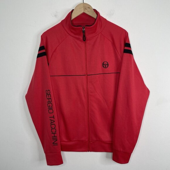 SERGIO TACCHINI Track Jacket L Red Full Zip - Picture 1 of 9